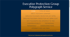 Desktop Screenshot of executiveprotectiongrp.com