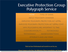 Tablet Screenshot of executiveprotectiongrp.com